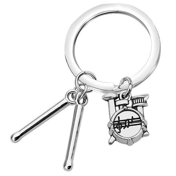European And American Rock Backpack Pendant Band Drum Keychain