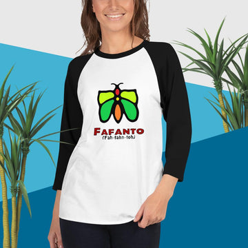 3/4 sleeve raglan shirt